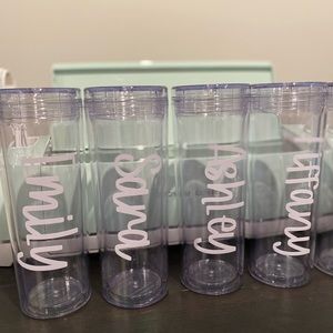 Custom personalized insulated clear tumbler NEW